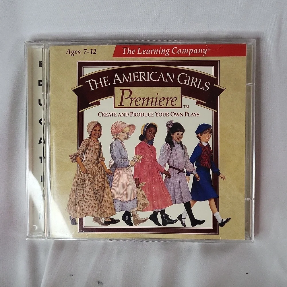 The American Girls Premiere Computer Game 2 disc 1997 vintage learning company